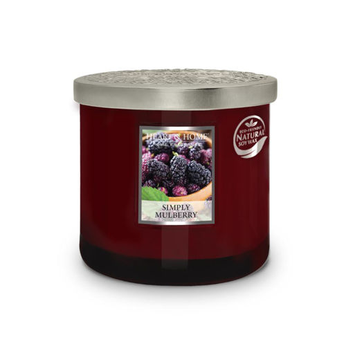 Picture of H&H TWIN WICK SCENTED CANDLE - SIMPLY MULBERRY